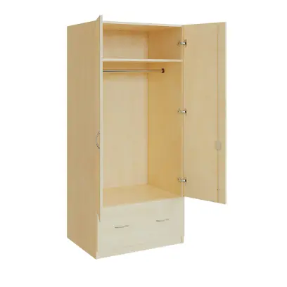 Q 24-80 skříň šatní, 2-dvéřová, 800x600x1800mm, bříza irská